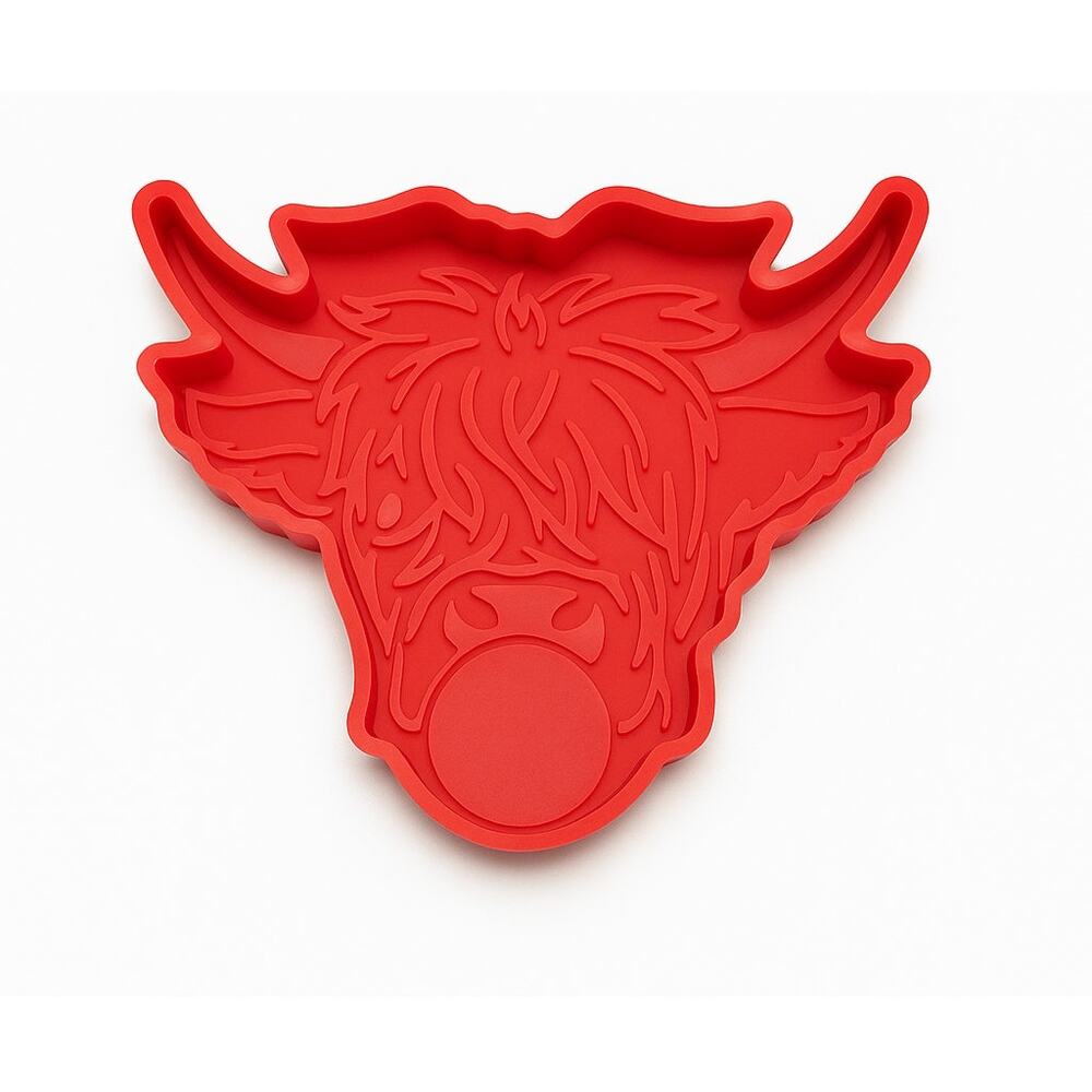 Highland Cow Blowing Bubble Silicone Mold | Freshie, Resin, Soap – NEW!